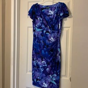 Floral watercolor dress